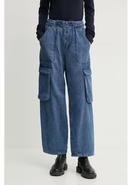 G star pantaloni de bumbac drept high waist d25321 d759