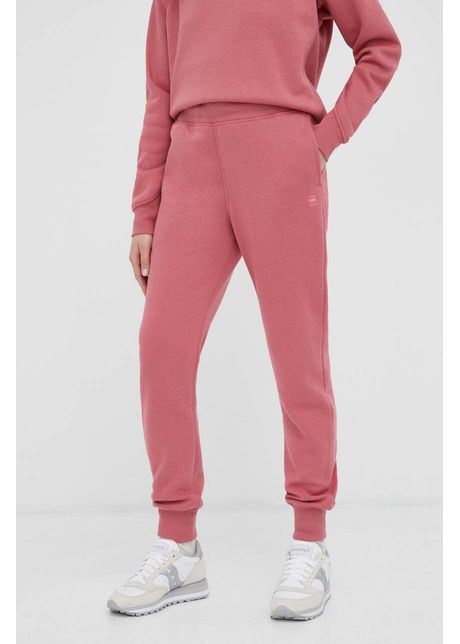 G star pantaloni de trening culoarea roz uni