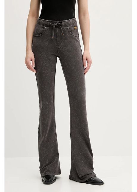 G star pantaloni de trening din bumbac culoarea gri melanj d26106 d249