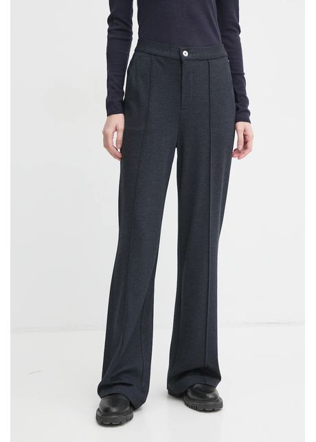 G star pantaloni femei culoarea bleumarin drept high waist d25027 d706