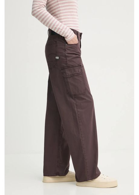 G star pantaloni femei culoarea maro drept medium waist d24673 d388