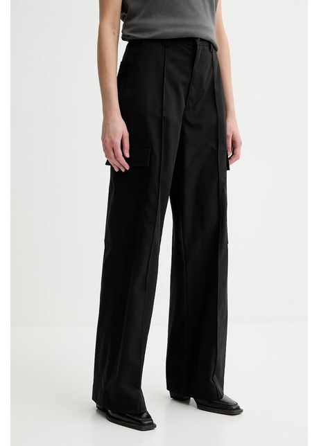G star pantaloni femei culoarea negru lat high waist d26036 d909