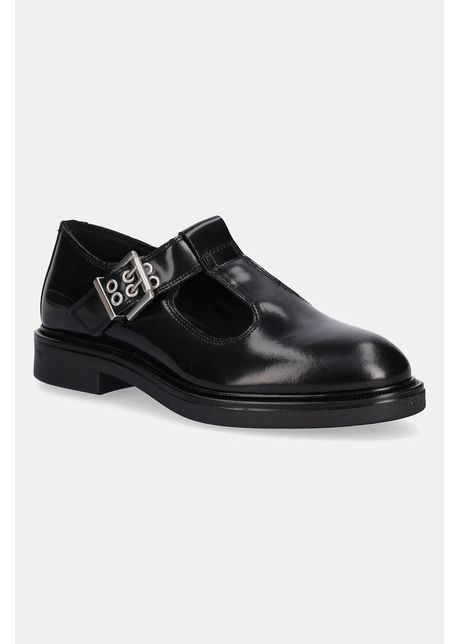 G-Star pantofi de piele VACUM MJ LEA W culoarea negru, cu toc plat, D28146-01-990