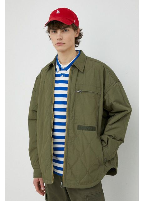 G star raw geaca barbati culoarea verde de tranzitie oversize