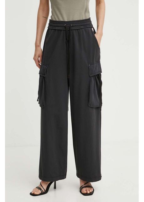 G star raw pantaloni de trening din bumbac culoarea negru neted d24568 b661