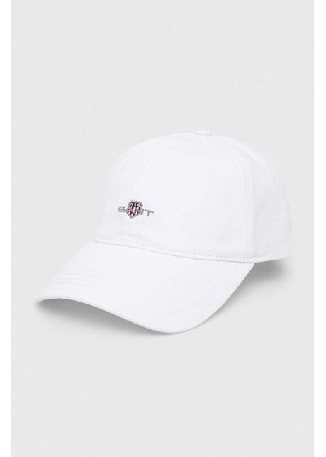 Gant apc de baseball din bumbac culoarea alb cu imprimeu