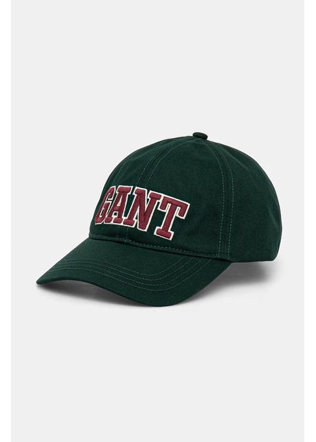 Gant apc de baseball din bumbac culoarea verde cu imprimeu 9900256