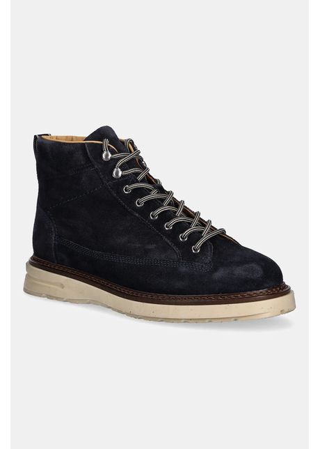 Gant botine de piele întoarsă Hillprep culoarea bleumarin, 31643122
