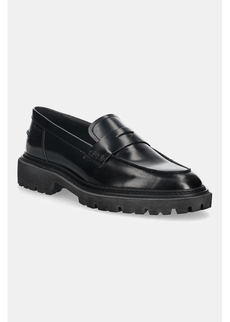 Gant mocasini de piele Ivyhill culoarea negru, cu toc plat, 31531117