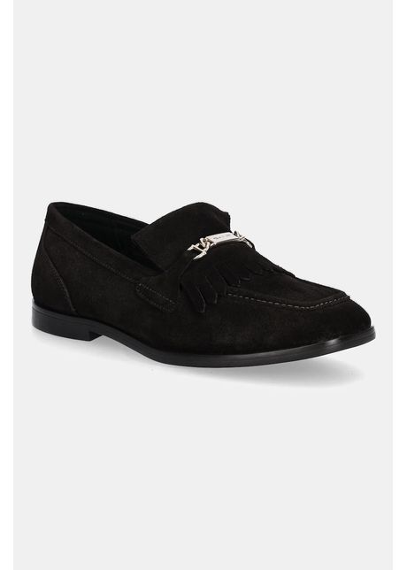 Gant mocasini din piele întoarsă Gimble culoarea maro, cu toc plat, 31573124