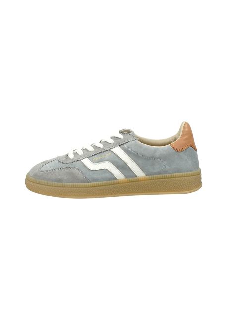 Gant sneakers din piele intoars cuzima culoarea gri 30533550 g031