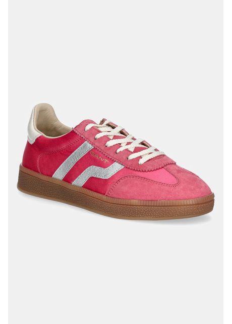 Gant sneakers din piele intoars cuzima culoarea roz 30538956 g545