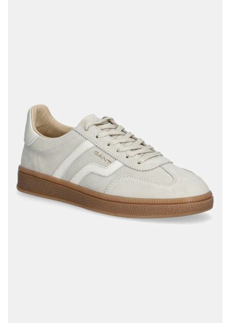 Gant sneakers din piele intoars cuzima femei culoarea bej 31533042 g885