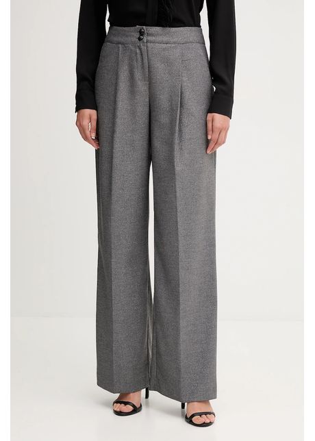 Gaudi pantaloni culoarea gri, lat, high waist, 521FD25006