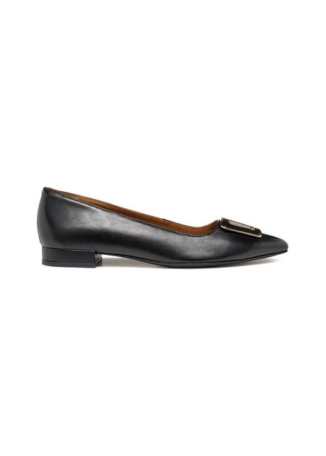 Geox balerini de piele d charyssa culoarea negru d469bc 000tu c9999