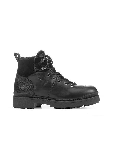 Geox bocanci de piele nevegal b abx femei culoarea negru cu toc plat