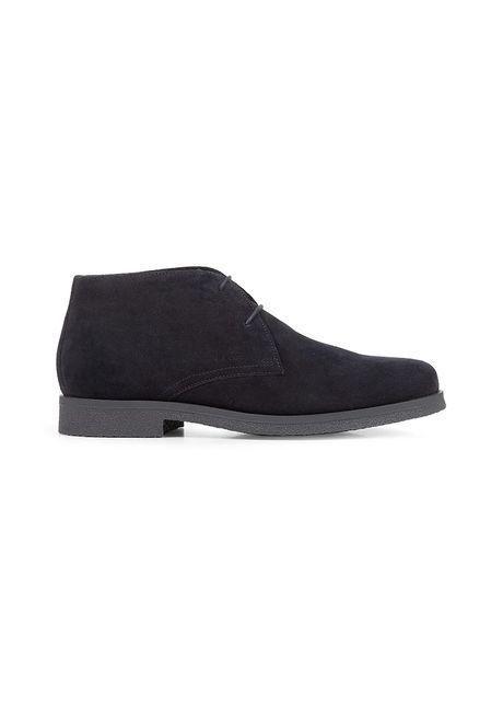 Geox botine de piele întoarsă UOMO CLAUDIO culoarea bleumarin, U0458A 00022 C4002