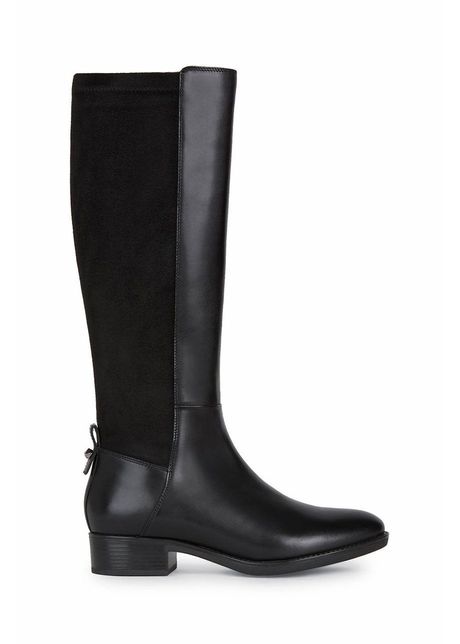 Geox cizme felicity femei culoarea negru cu toc plat