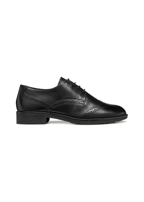 Geox pantofi de piele D JAYLON 2 culoarea negru, cu toc plat, D56QAD 00043 C9999