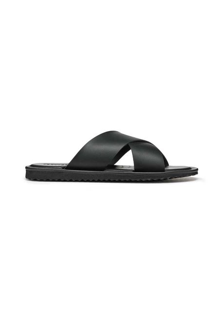 Geox slapi de piele u erice barbati culoarea negru u36gub 00043 c9999
