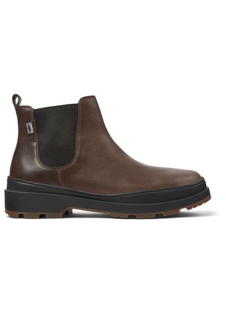 Ghete chelsea de piele brutus trek brown