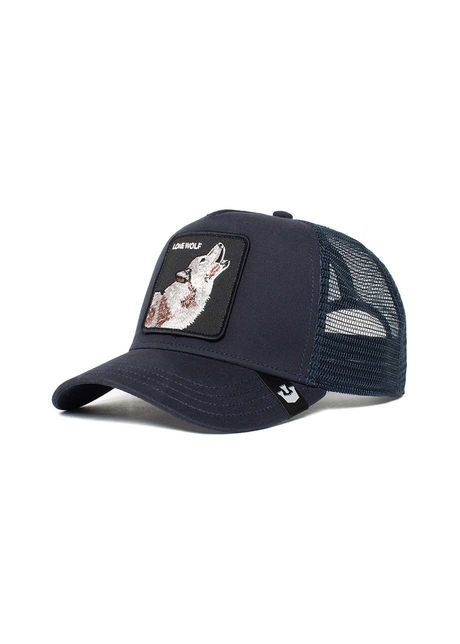 Goorin bros caciula culoarea albastru marin cu imprimeu