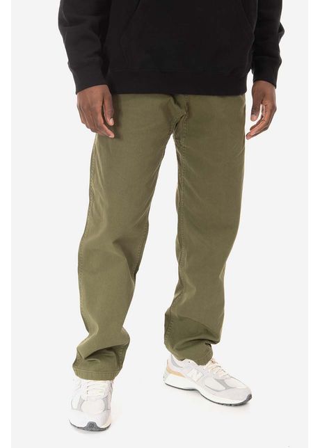 Gramicci pantaloni de bumbac gramicci pant culoarea verde drept g102 ogt green