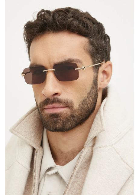 Gucci ochelari de soare barbati culoarea auriu gg1703s