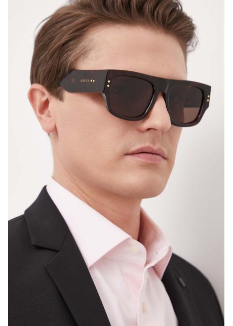Gucci ochelari de soare barbati culoarea maro