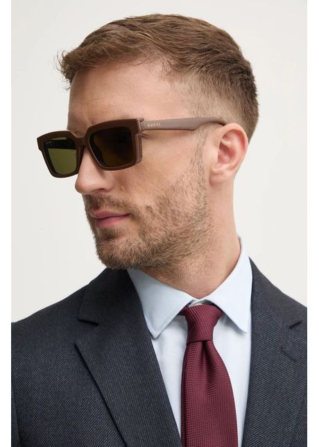 Gucci ochelari de soare barbati culoarea maro gg1543s