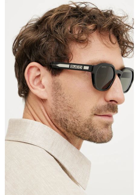 Gucci ochelari de soare barbati culoarea negru gg1730s