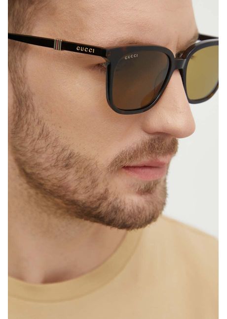 Gucci ochelari de soare barbati culoarea verde gg1493s