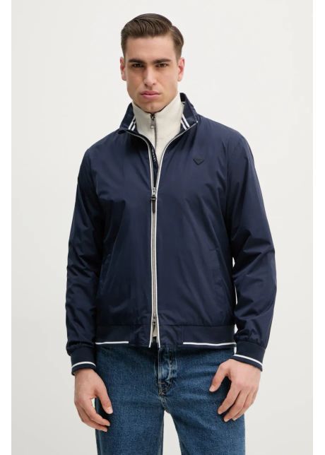 Hackett london geaca culoarea albastru marin de tranzitie hm403317