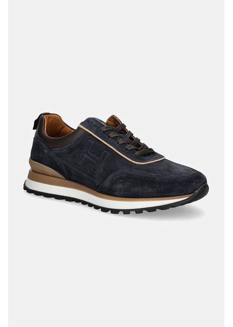Hackett london sneakers din piele chad active culoarea albastru marin hms21414