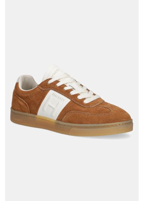 Hackett london sneakers harper heritage b rba i culoarea maro hms21463