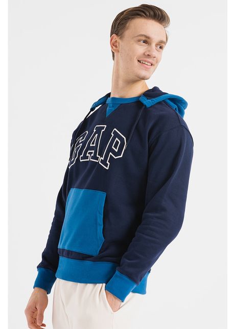 Hanorac cu model colorblock cu imprimeu logo