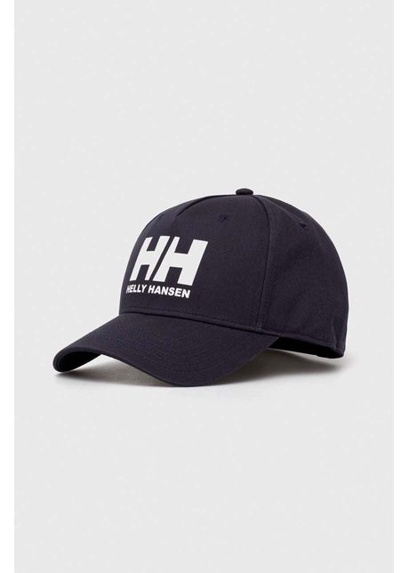 Helly hansen apc de baseball din bumbac hh ball cap 67434 001 culoarea bleumarin cu imprimeu 67434
