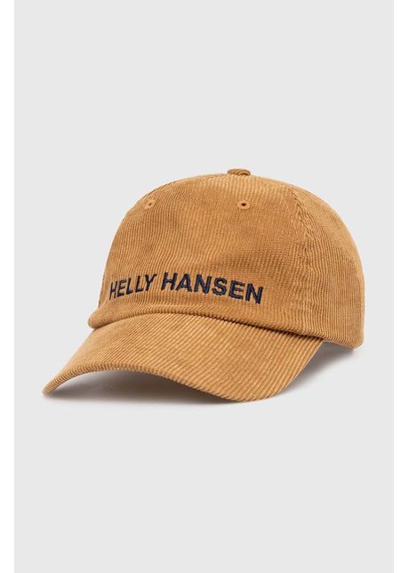 Helly hansen apc de baseball din catifea graphic cap culoarea verde cu imprimeu