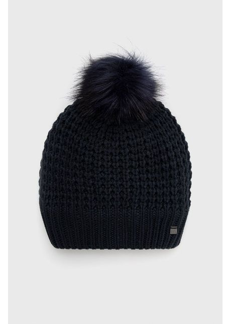 Helly hansen c ciul culoarea albastru marin din tricot gros