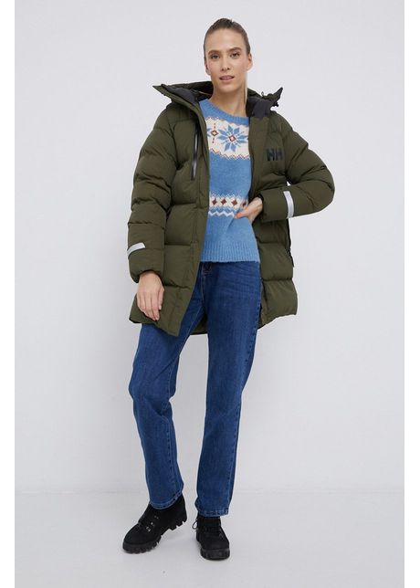 Helly hansen geac femei culoarea verde de iarn 53205 692