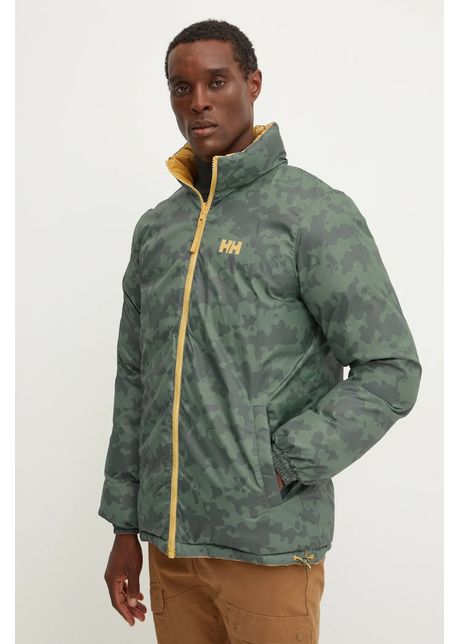 Helly hansen geaca cu doua fete barbati culoarea galben de iarna
