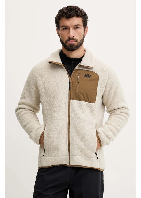 Helly Hansen hanorac fleece PANORAMA culoarea bej, uni, 49460