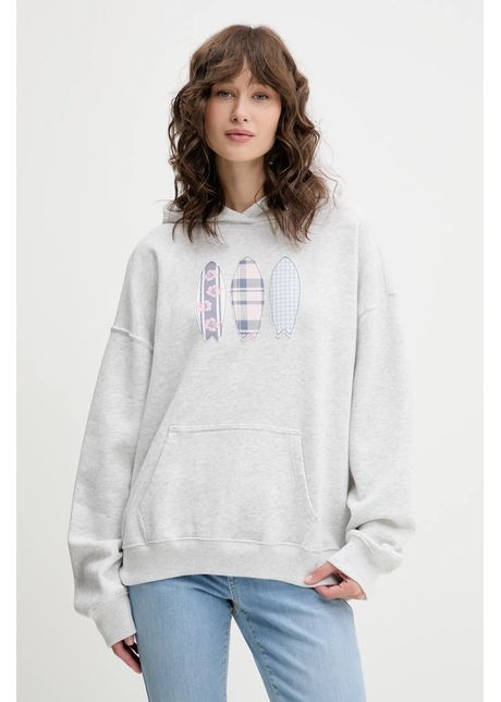 Hollister co bluz culoarea gri cu glug melanj ki352 5136