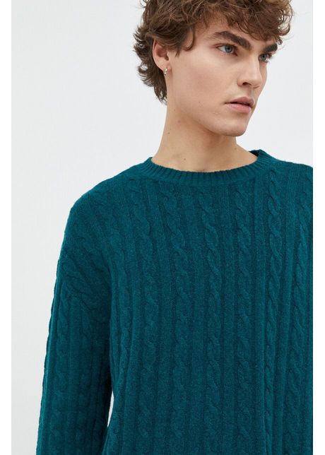 Hollister co pulover femei culoarea verde