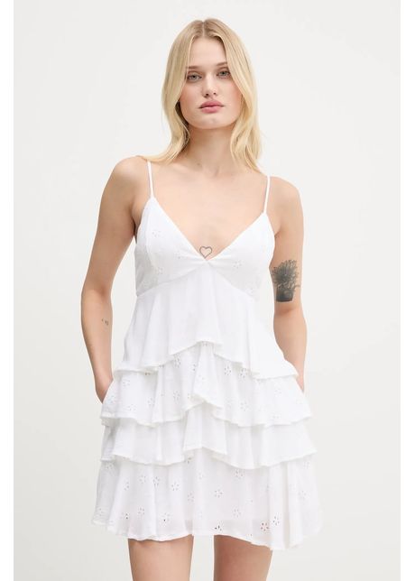 Hollister co rochie culoarea alb mini evaza i ki359 5362