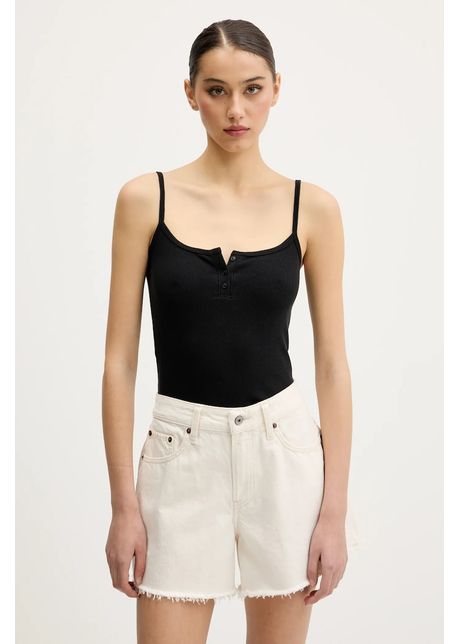 Hollister co top culoarea negru ki339 5082