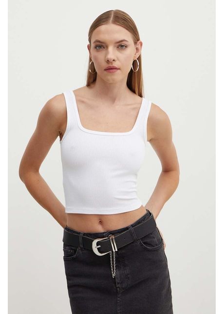 Hollister co top femei culoarea alb