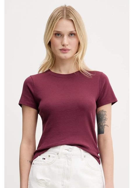 Hollister co tricou din bumbac culoarea bordo ki339 5062