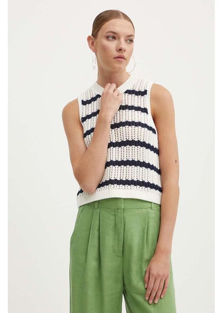 Hollister co vest din bumbac culoarea bej