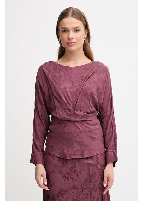 Hoss Intropia bluză culoarea violet, cu imprimeu, 6282682